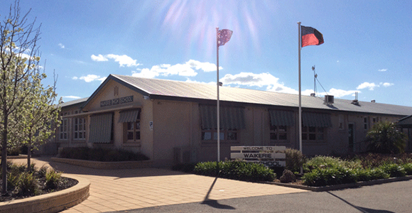 photo of the front of the school